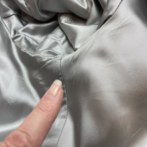 Vtg Pendleton Western Blazer Mens 50 Tall Gray Wool Tweed Suede Elbow Patches - Picture 16 of 16